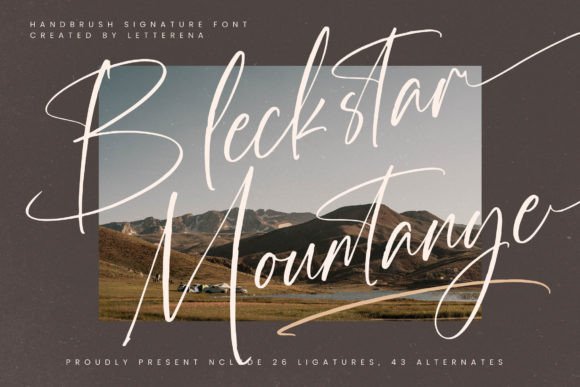 Bleckstar Mountanye Font