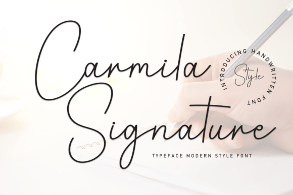 Carmila Signature Font for Creative Projects