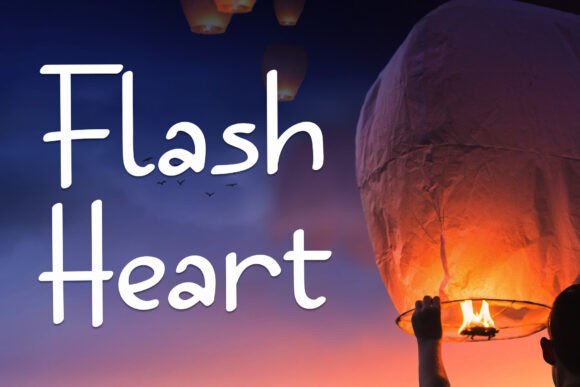 Flash Heart Font