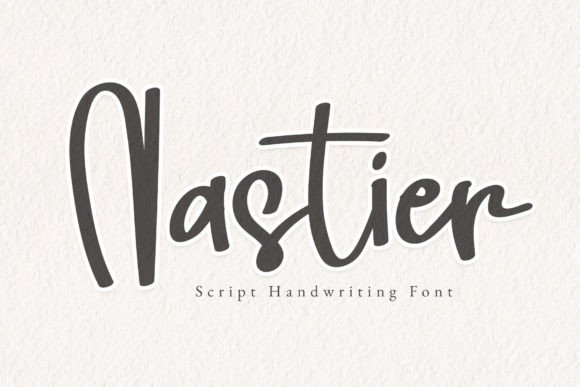 Nastier Font: A Handwritten Touch for Celebrations