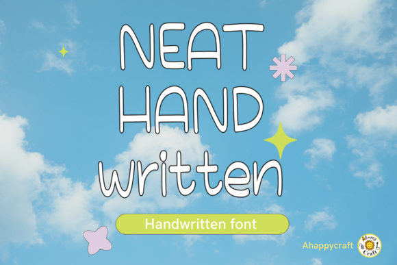 Neat Handwritten Font