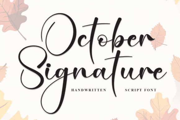 October Signature Font