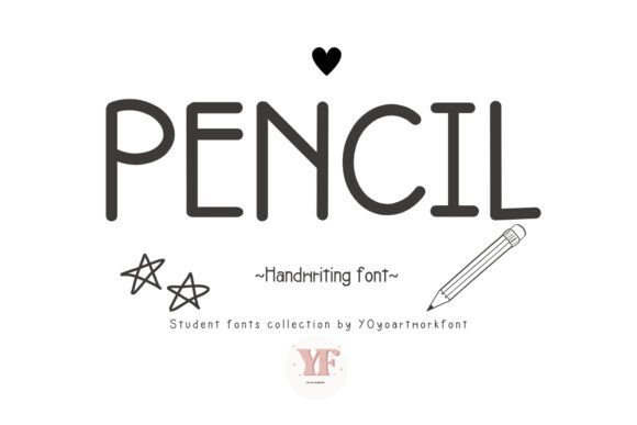 Pencil Font for Creative Design