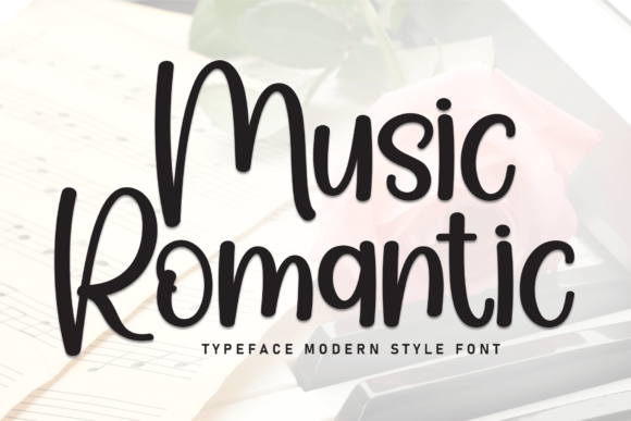 Romantic Music Font for Business Branding
