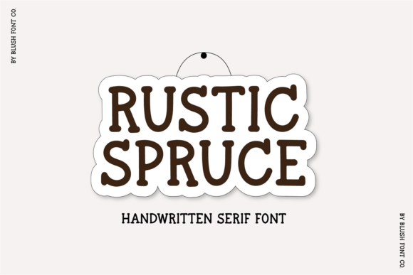 Rustic Spruce Font for Autumn Campaigns