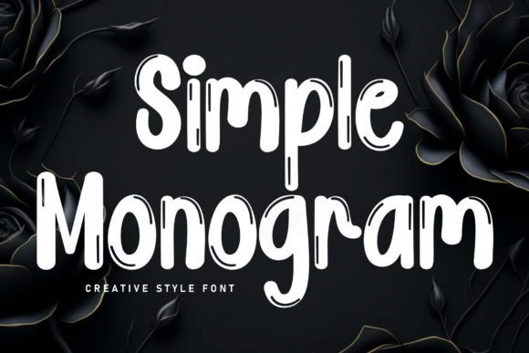Simple Monogram Font for Business Branding