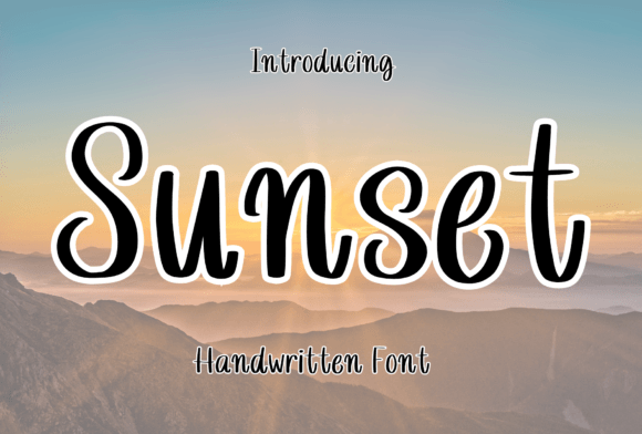 Sunset Handwritten Font